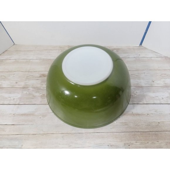 Vintage Olive Green Pyrex 4 quart Nesting bowl #30 USA Ovenware‎ 404 - Picture 7 of 8